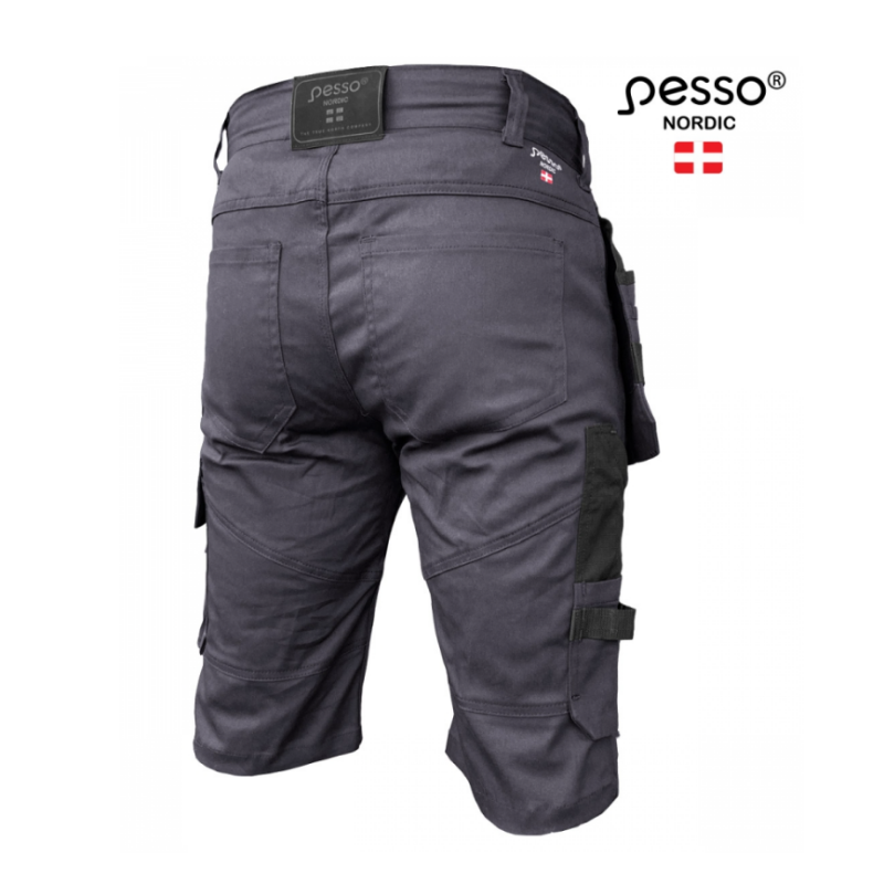 Darbo šortai Pesso Twill Stretch pilki